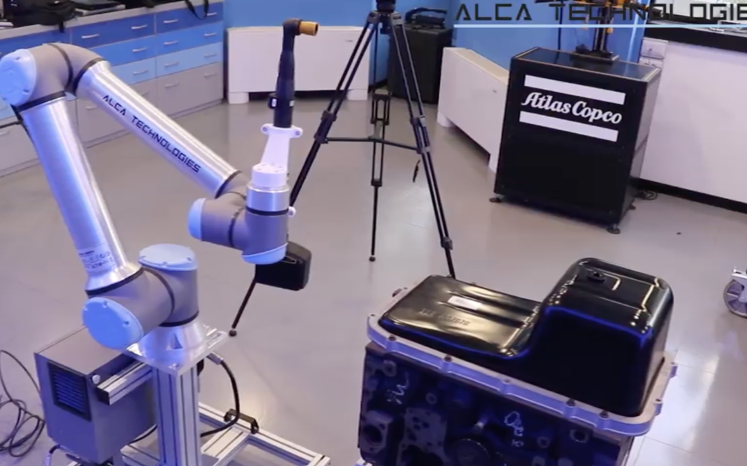 Applicazione test cobot con Atlas Copco